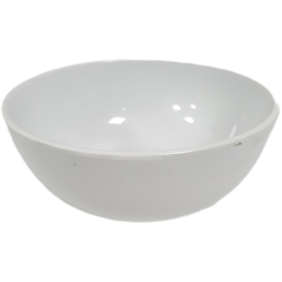 MELAMINE DEEP WHITE CEREAL BOWL 6 INCH -Melamine image