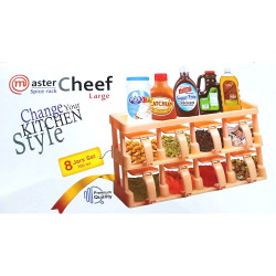 SPICE BOX 8 COMPARTMENT IN PLASTIC