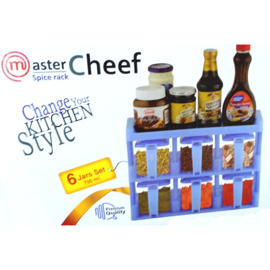 SPICE BOX 6 COMPARTMENT IN PLASTIC image