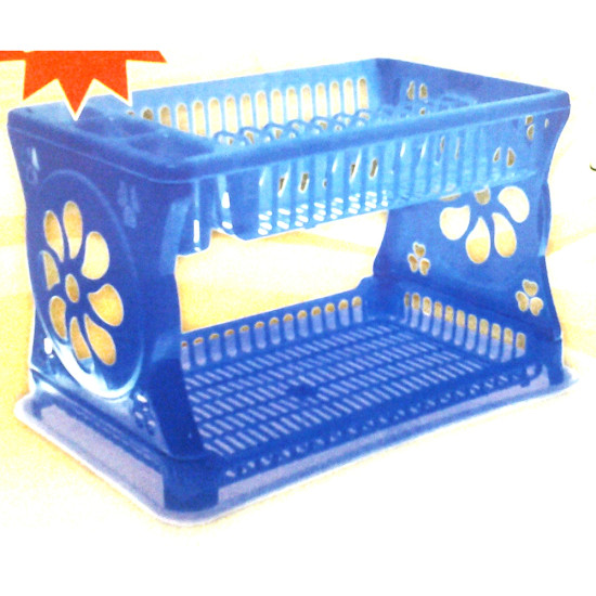 LUX DOUBLE DISH DRAINER -Assorted plastics image