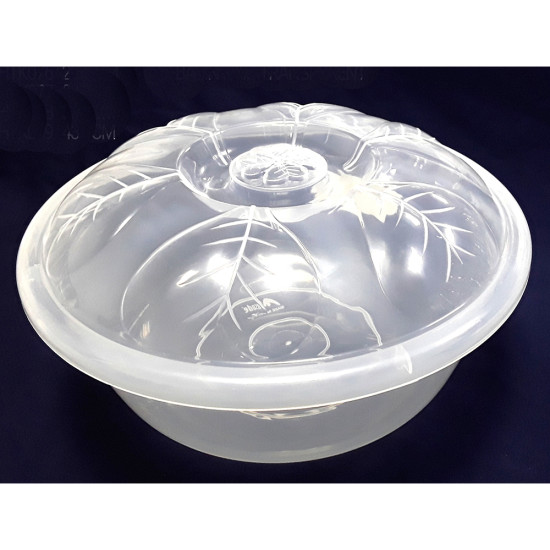 BASIN AND LID TRANSPARENT NO 3 / 38CM -Basins image