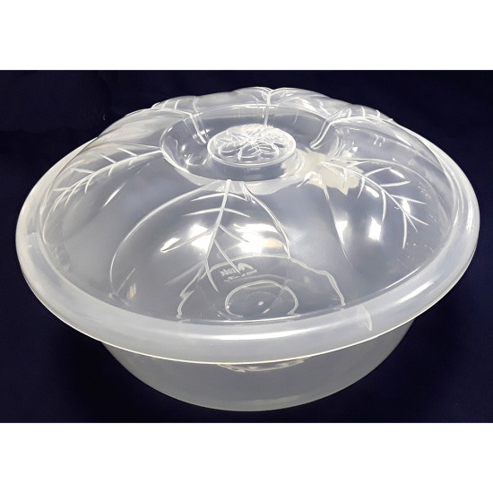 BASIN AND LID TRANSPARENT NO 4 / 43CM image
