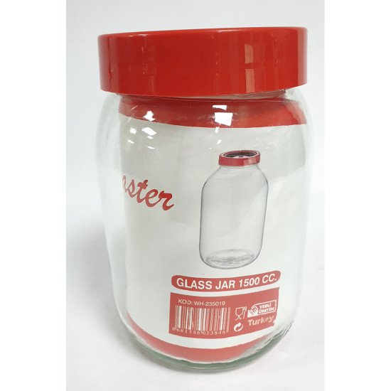 JAR GLASS 1500CC -Glass jars image