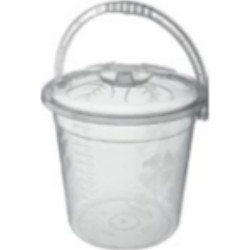 BUCKET CLEAR 10 LITER & LID