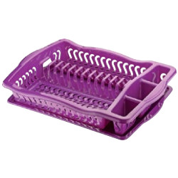 DISH DRAINER & TRAY ASSORTED COLOURES