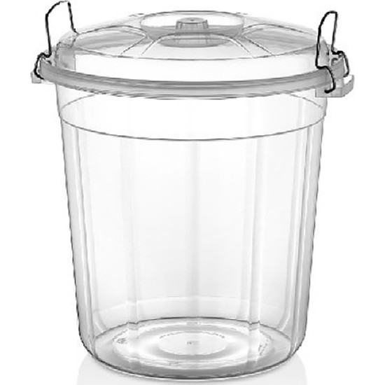 BIN LOCK TYPE CLEAR 35 LT TRANSPARENT -Bins image