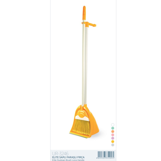 ELITE LONG HANDLE DUST PAN AND BRUSH SET image