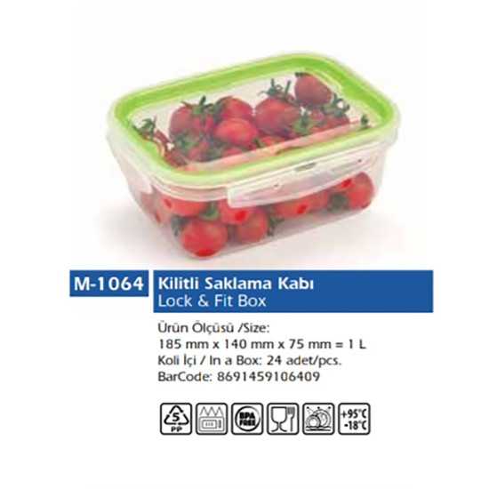 LOCK AND FIT REC 1L (18.5X14X7.5CM) -Cannisters image