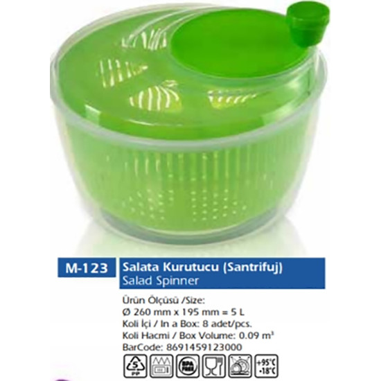 SALAD SPINNER -Assorted plastics image
