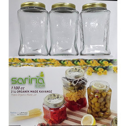 ORGANIC MADE 3 PCS JAR SET 1100CC