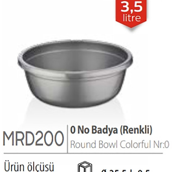 BOWL COLOURED 3.5 LITRE image