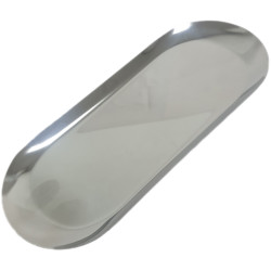 OBLONG TRAY SMALL STAINLESS STEEL 22CM X 9 CM