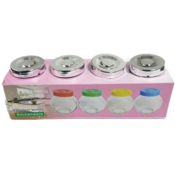 JUGGLER JAR SET 4 PCS GLASS