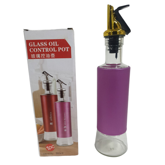 OIL BOTTLE 300 ML GLASS -Assorted houseware image