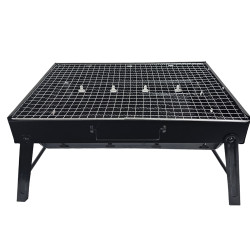 BBQ GRILL PORTABLE WITH FOLDING LEGS LARGE SIZE 44 CM X 30 CM X 22.5 CM
