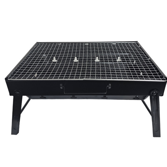 BBQ GRILL PORTABLE WITH FOLDING LEGS LARGE SIZE 44 CM X 30 CM X 22.5 CM image