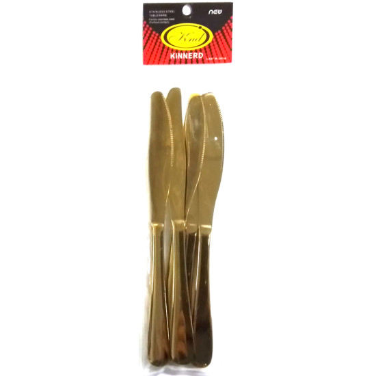 GOLD KNIVES PAK OF 6 HEAVY TYPE image