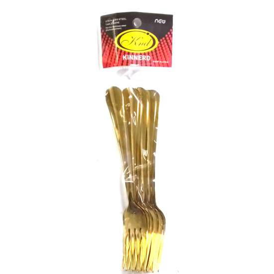 GOLD FORKS HEAVY TYPE PAK OF 6 image