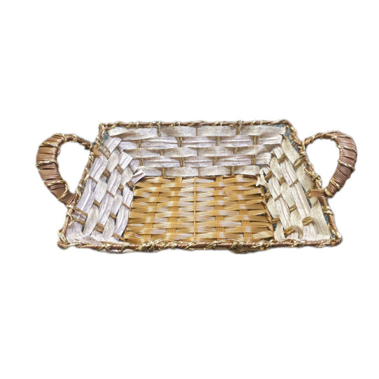 BASKET OBLONG SIZE 29 X 23.5 CM -Rattan baskets image