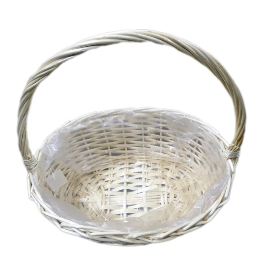 BASKET OVAL TYPE LARGE SIZE 39.5 CM X 33 CM -Rattan baskets image