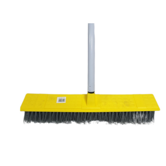 BRUSH LARGE OUTDOOR HEAVY DUTY SIZE 130 X 45 CM YELLOW -Brush image