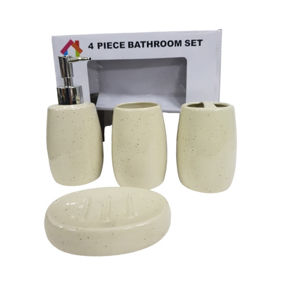 BATHROOM SET 4 PCS CERAMIC IN BOX image