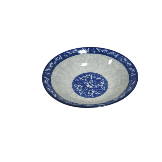 8 INCH BLUE PRINT BOWL PORCELAIN -Plates & bowls image