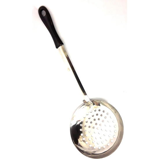 SKIMMER S/S 16CM LONG BLACK HANDLE -Kitchen tools image