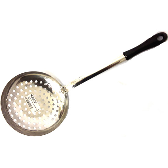 SKIMMER S/S 18CM LONG BLACK HANDLE -Kitchen tools image