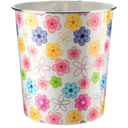 ROUND PLASTIC FLORAL WASTE BIN 