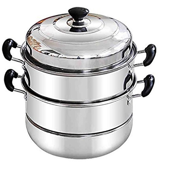 2 TIER SS STEAMER 30CM image
