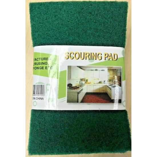 10PC GREEN SCOURERS 15X10CM SML image