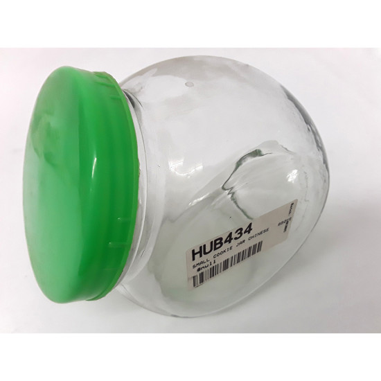 SMALL COOKIE JAR CHINESE 6508BY -Glass jars image