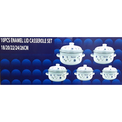 ENAMEL LARGE 5PC SET 18-26CM