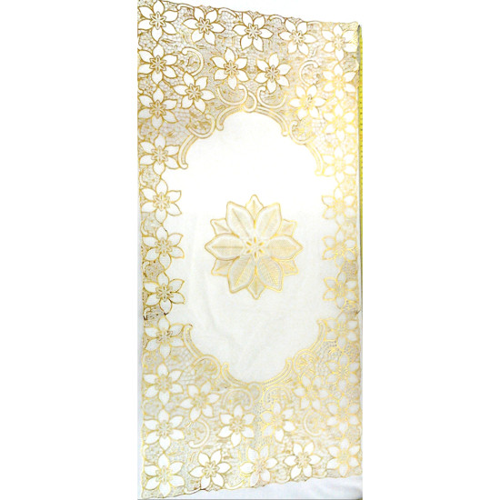GOLD/SILVER TABLE MAT 40X84 -Table covers image