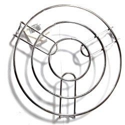 LARGE CHROME POT STAND 20CM