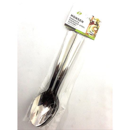 4PK POLISHED DESSERT SPOON BL101A -Cutlery image