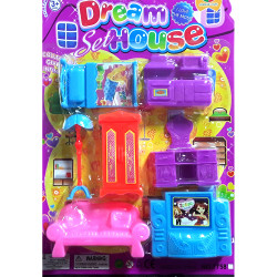 FURNITURE TOY SET ON CARD (7758)