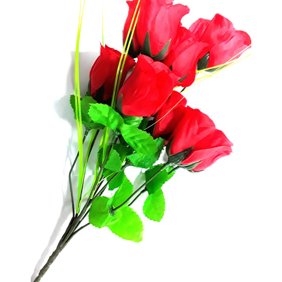 ROSE BUSH 10 HEAD RED -Assorted houseware image