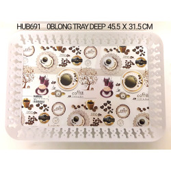 OBLONG PL TRAY DEEP  45.5 X 31.5