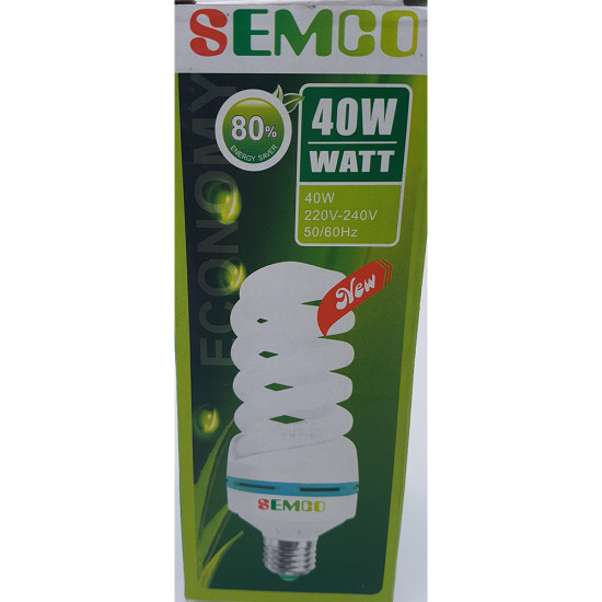 ENERGY SAVING BULB 40W SPIRAL E27 -Bulbs image