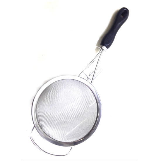 15CM SS STRAINER BLACK HANDLE image