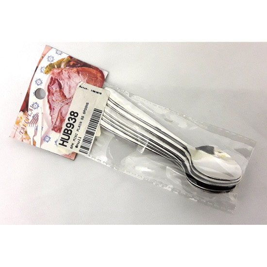 6PK MINI PLAIN SS SPOONS -Cutlery image