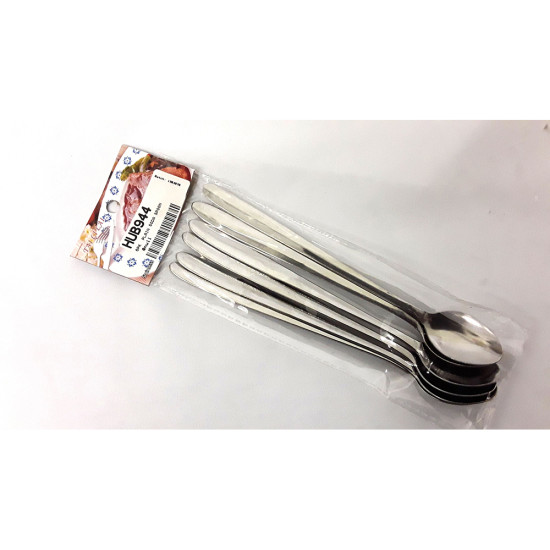6 PCS SODA SPOON LONG STEEL -Cutlery image