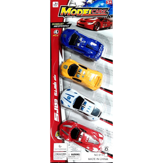 4PC CARDED CAR TOY image