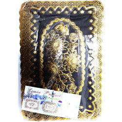 OBLONG TABLE MAT BLACK 30X45