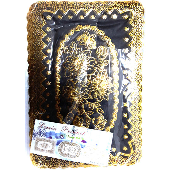 OBLONG TABLE MAT BLACK 30X45 image