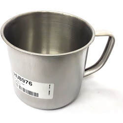 STAINLESS STEAL BEAKER  9CM X 10.4 CM