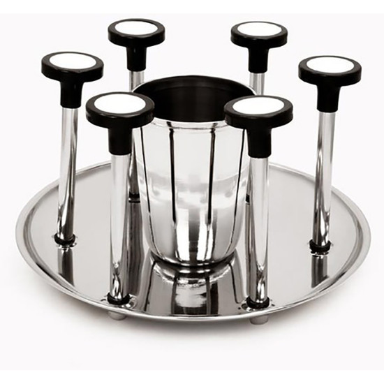 GLASS STAND DELUXE S/S -Assorted steel goods image