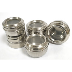 5PC SEE THROUGH DABBI SET